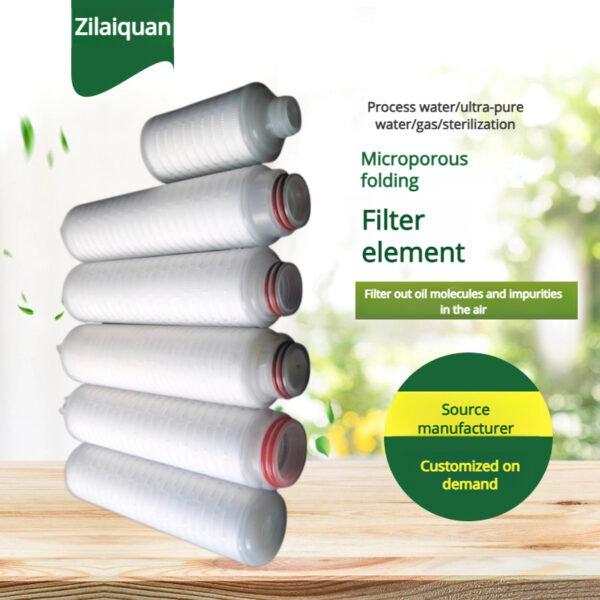 Micro - porous folded filter element